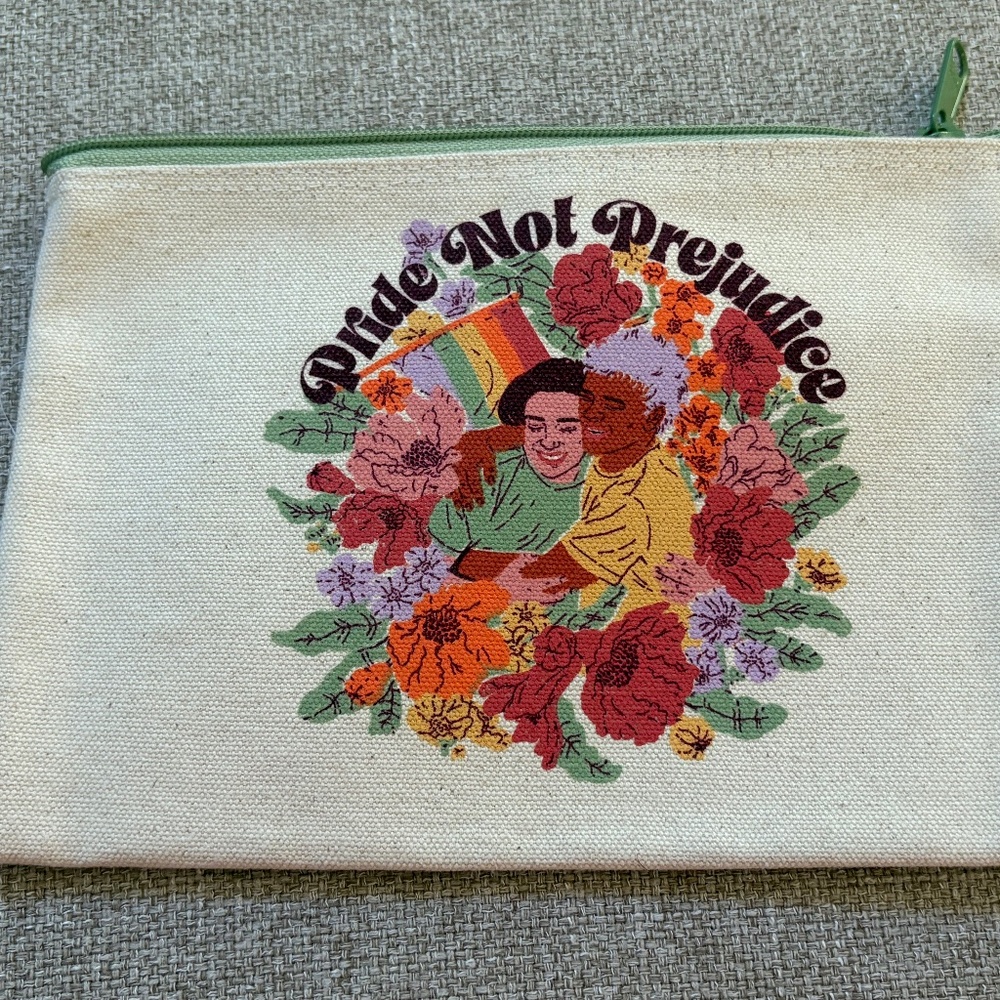 NWT Pride Not Prejudice pouch by Out of Print